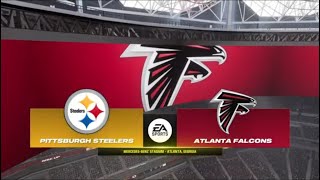 Madden NFL 24 - Pittsburgh Steelers Vs Atlanta Falcons Simulation PS5 Week 1 (Madden 25 Rosters)