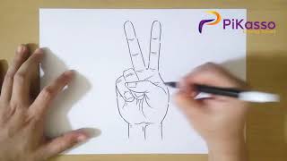 How to Draw a Peace Sign step by step