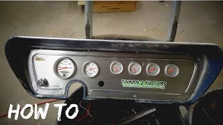 How To: Make Gauge cluster for Hotrod Rat Rod