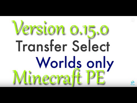 How to Transfer Minecraft PE Worlds How to Transfer Minecraft PE Worlds