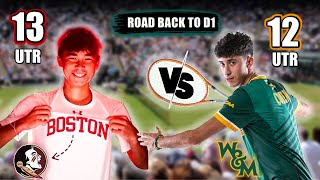 BATTLE AGAINST 13 UTR! | Road Back to D1 Tennis - EP 2