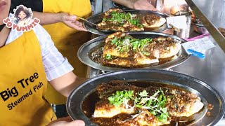 Open 4 hrs only & Customers Order the Same Dish! 姜茸/酱蒸鲩鱼- Malaysia Street Food