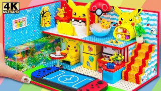 How To Make Cutest Pikachu Miniature House from Cardboard ( Easy) ❤️ DIY Miniature House # 558