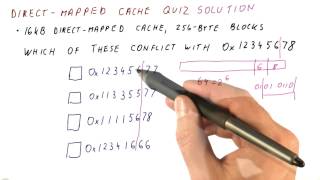 Direct Mapped Cache Quiz Solution- Georgia Tech - HPCA: Part 3