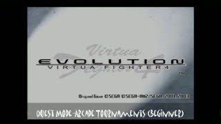 Virtua Fighter 4 Evolution-Quest Tournaments 1 (Arcade/Beginner)