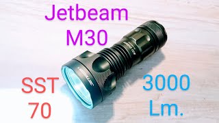 Jetbeam/Niteye M30 Dagger Led Taschenlampe 3000 Lumen SST70 Review Flashlight keine M37 IIIM Ultra