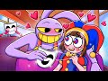 JAX FALLS IN LOVE WITH POMNI?! THE AMAZING DIGITAL CIRCUS UNOFFICIAL 2D ANIMATION