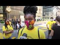 black lives matter mural painted directly outside trump tower in new york city