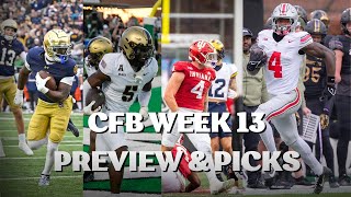 Can Indiana or Army Shock the Nation? | CFB Week 13 Picks and Predictions