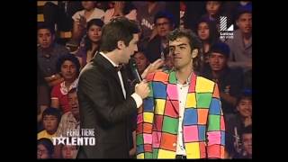 Gianfranco Huanqui retrató a Carlos Galdós con cubos Rubik