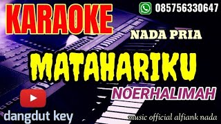 MATAHARIKU ||NOERHALIMAH|| []KARAOKE LIRIK[] {NADA PRIA}