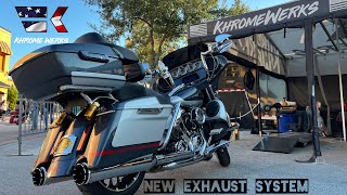 NEW FULL EXHAUST SYSTEM FROM KHROME WERKS / DAYTONA BIKETOBERFEST 2021 / 2019 STREET GLIDE CVO