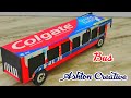 DIY Make Mini Bus II How to Make a Bus with Colgate Box II School Project II DIY II Ashton Creative