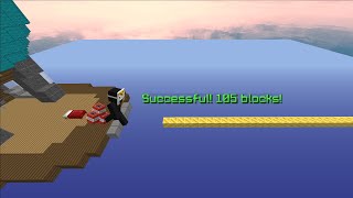 Hypixel bedwars practice TNT jump 105 blocks