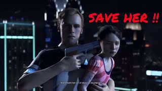 DETROIT BECOME HUMAN DEMO ANDROID SACRIFICES HIMSELF TO SAVE A LITTLE GIRL