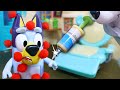 Bluey Toys Time for a Shot | Be Brave for Kids and Toddlers | Bluey Dolls