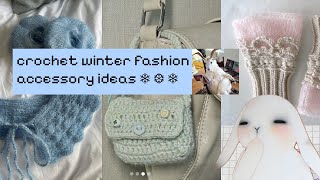 crochet winter fashion trend ideas | small projects & gift appropriate