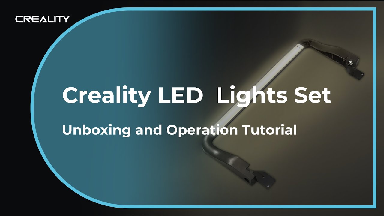 Creality Led Lights Set Unboxing And Operation Tutorial Youtube