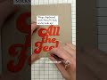 Trick For Gluing Die Cuts For Card Making