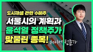 서울시의 도시계획과 윤석열 정책 관련주가 맞물렸다! 도시재생과 골목상권살리기! #재벌투자연구소#도시재생관련수혜주 #윤석열정책관련주 #주식유망종목분석 #주식