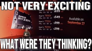 AMD Ryzen 7000 CPUs Are Going To Be A Tough Sell - You Have BETTER Options!