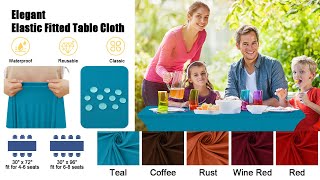 Ultimate Party Table Upgrade With Smiry Tablecloths - Flawless Table Setup With Smiry Stretch Covers