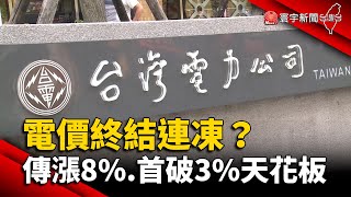 用電大戶電價傳漲8% 首破3%「天花板」@globalnewstw