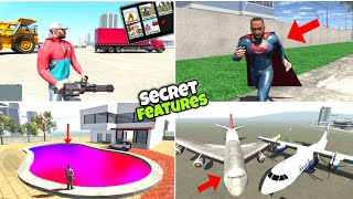 Gta 5 Mod+ Super Man Cheat code  All Secret Features 🤫 In Indian bike driving 3d