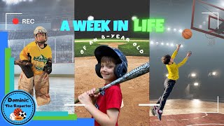 Inside the life of an 8-year old athlete with 3 sports.