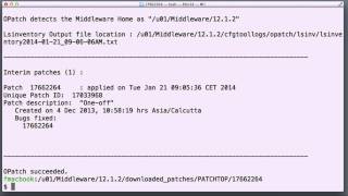 Patching WebLogic 12c or Oracle Fusion Middleware (OFM) 12c with with OPatch