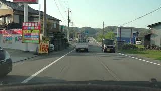 4K　兵庫県豊岡市～香美町の往復　兵庫県道3号→国道178号→香住IC→道の駅あゆの里矢田川→香住IC→豊岡駅前