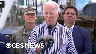 Biden meets with DeSantis during Florida trip to survey Hurricane Ian damage
