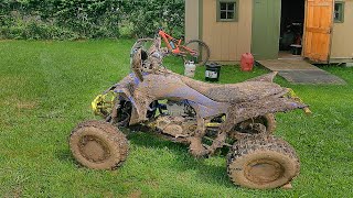 WASHING MY YAMAHA YFZ450R