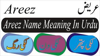Areez Name Meaning In Urdu Boy Name عریض