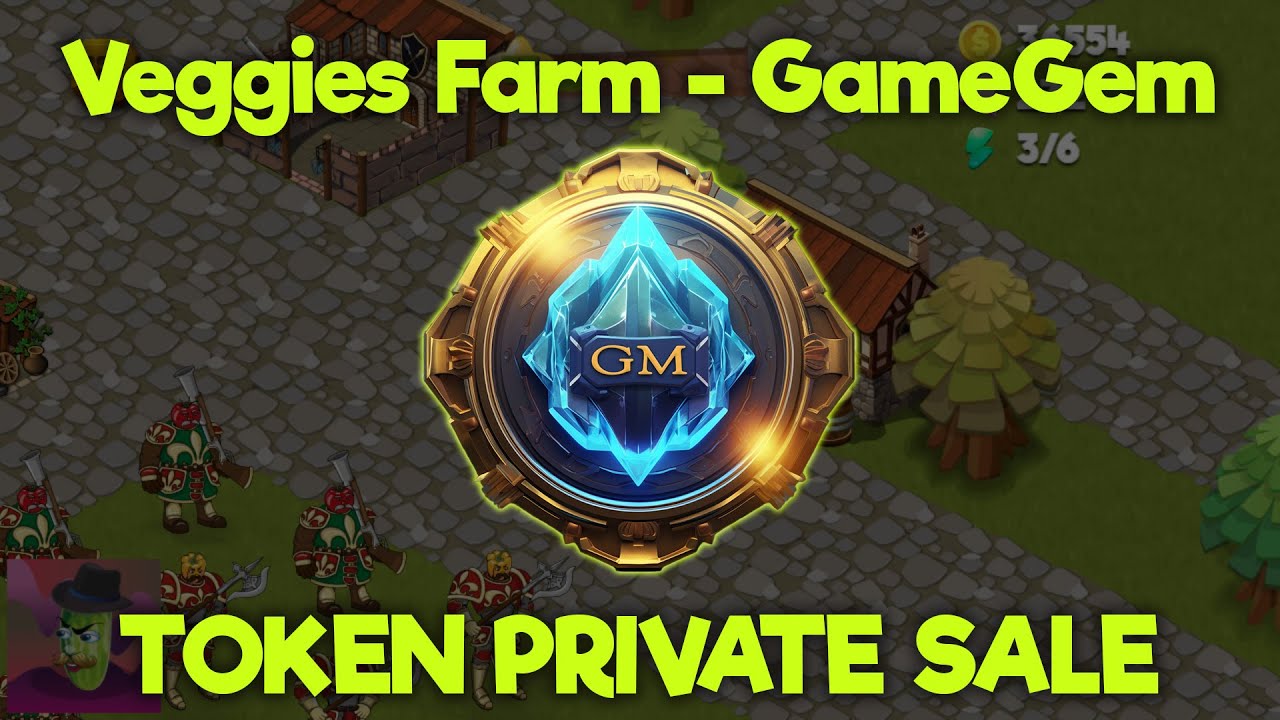 Token Private Sale Veggies Farm Game Gem Token New Farming Play To