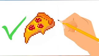 HOW TO DRAW A PIZZA | EASY DRAW