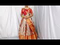 banarasi tissue saree draping in lehenga style sidha pallu lehenga style lehenga saree hindi