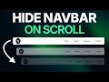 How to Show & Hide Navbar on Scroll | Complete Tutorial
