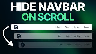 How to Show & Hide Navbar on Scroll | Complete Tutorial