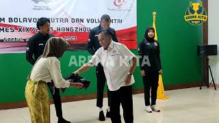 UPACARA PELEPASAN TIMNAS BOLA VOLI DAN VOLI PANTAI KE ASIAN GAMES HANGZHOU CHINA 2023