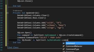 VB 2015 (SELECT - UPDATE - INSERT) Using SQL Server
