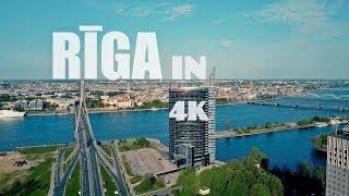 Ar dronu virs Rīgas / Riga in 4K (DJI Mavic Pro)