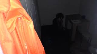 Claudia from Berlin in the Belmarsh Live Cell installation,