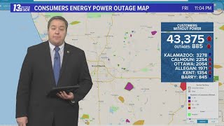 13 ON YOUR SIDE delivers Consumers Energy power outage map, traffic update