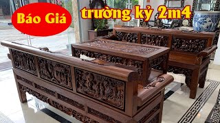 Hơn 90 Củ Sở Hữu Siêu Phẩm Trường Kỷ Gỗ Đục Tích 2 Mặt Khủng 2m4 Đẹp Nhất 2024 - Đồ Gỗ Mai Toàn