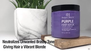 Botanic Hearth Purple Hair Mask - Beautiful Healthy Appearance