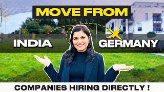 Get A Job In Germany Directly From India  | Companies Hiring Indians In Germany | Move To Germany