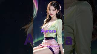 【4K Japanese beauty】Aurora Fashion | オーロラファッション | 오로라 패션 | AI美女Karen #jpop #shorts