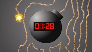 2 Minute Timer With Bomb Explosion No Copyright | Timer Bomb 2min | Digital Timer | Cool Timer