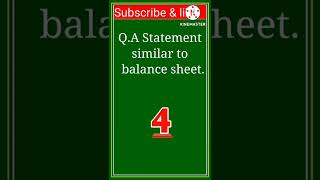 which statement is similar to balance sheet.......